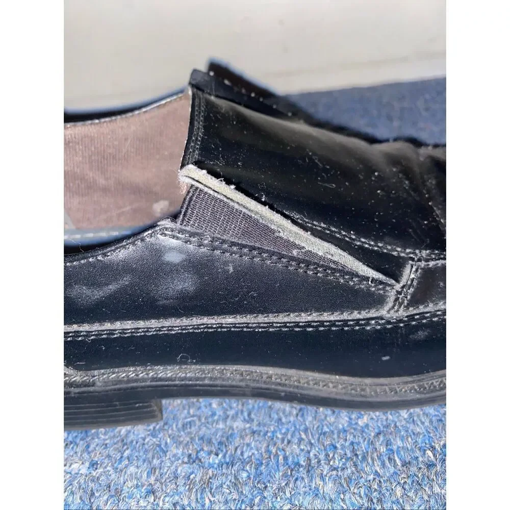 Jarman men 11 slip on leather dress shoes black
